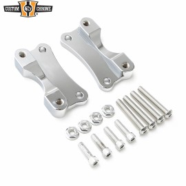 Custom Chrome Front Fender Risers Adapter Spacer Mount Kit Fit For Harley Touring 14+ Chrome
