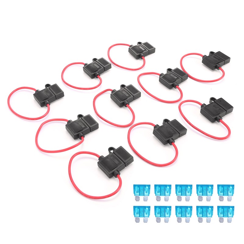 Inline Fuse Holder ATC/ATO AddaCircuit Waterproof Car Fuse Holder with
