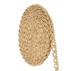 uxcell 10 Yards 0.5 inch Burlap Ribbon Natural Jute Burlap Lace Craft Ribbon Rustic Ribbon Roll for DIY Sewing Crafts Gift Wrapping Home Decor Wreath