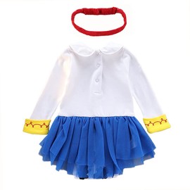 MYRISAM Jessie Costumes for Baby Toddler Girls Princess Birthday Cowgirl Tutu Bodysuit Romper Tutu Dress w/Headband