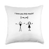I love you this much! Throw Pillow