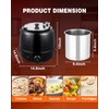 500W Soup Warmer Commercial - 10QT Soup Kettle Electric Soup