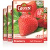 Gefen Strawberry Flavored Jello 3oz (4 Pack) | Fish Free