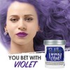 Punky Violet Semi Permanent Conditioning Hair Color, Non-Damaging Hair Dye,
