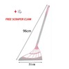 Silicone Floor Squeegee Broom for Pet Hair & Water -