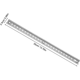 Soporte para Refrigerador y Clips Antideslizantes de Acero Inoxidable para Estante del Congelador con Compatibilidad Versátil y Barra de 35cm