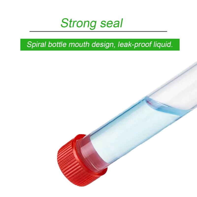 30ml Plastic Small Vials with Screw Caps Sample Tubes,PP Material,