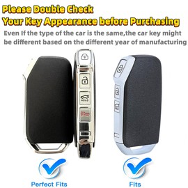 RFSRZ for Kia Key Fob Cover, Purple Beaded Key Holder Fits for 2022 2023 Kia Cadenza Forte K5 NIRO Rio Seltos Sorento Soul Sportage Stinger Telluride (for Kia B5)