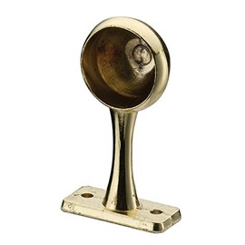 William Hopkins FB18210SK 25 mm Brass Plated Wardrobe Small End Bracket-Pair