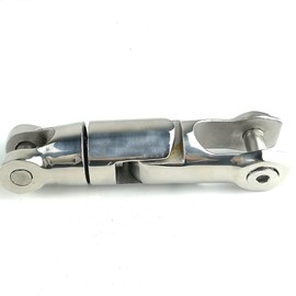 Heavy Duty 316 Stainless Steel Multi-Directional Double Anchor Swivel Connector(1/4"-5/16" 3/8"-1/2") (3/8"-1/2")
