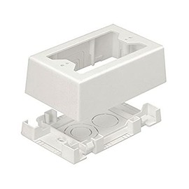 Panduit JBX3510EI-A 1-Gang Outlet Box, Electric Ivory, 2-Piece
