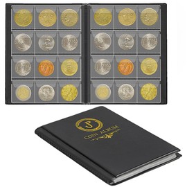 Uncle Paul Coin Album Coin Holder Coin Collection Book Money Penny Pocket for Collectors 120 Pockets CS3712