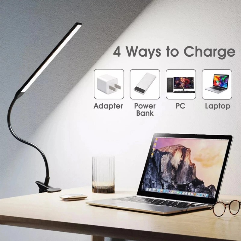 MM Electronicles Eye-Caring LED Desk Lamp Adjustable Swing Arm Lamp