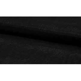 Crystal Organza Voile Fabric Material - Black, 1Mtr 147cm x 100cm
