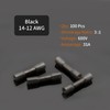 ZIPCCI 14-12 AWG Butt Connectors Heat Shrink - 50Pcs Black