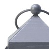 Elements Metal Lanterns with LED Candles, Set of 3, 5.2x5.2x12