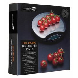 MasterClass Digital Kitchen Scale,Silver/Black,11lbs