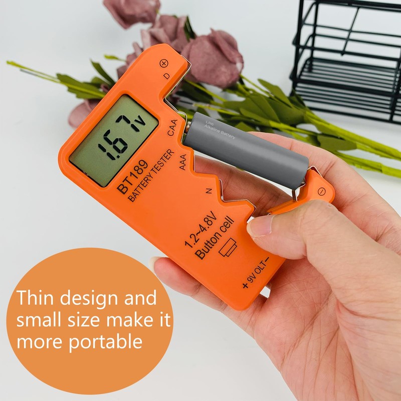 ZUFECY Battery Tester Checker, Universal Battery Tester for AA AAA