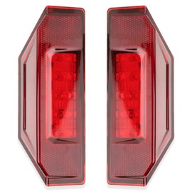 HAZAWA UTV Ranger LED Tail Lights Compatible With Polaris Ranger 900 1000 XP 570 Full Size Brutus HD General Accessories 2015-2020 OEM # 2412774 (Red Lens 2PCS)