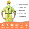 A-SAFETY High vis Reflective Mesh safety Vest ANSI Class 3