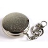 SmartDealsPro Circular de acero inoxidable llavero cenicero de bolsillo de