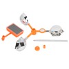 White Solar Sound Light Bird Repeller 360° Rotating Solar Bird