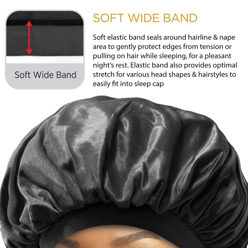 Donna Collection Olive Oil & Vitamin E Treated Sleep Cap