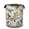 Blue Bird Cardinal Pine Laundry Baskets,Laundry Hamper,Storage Basket with Handles