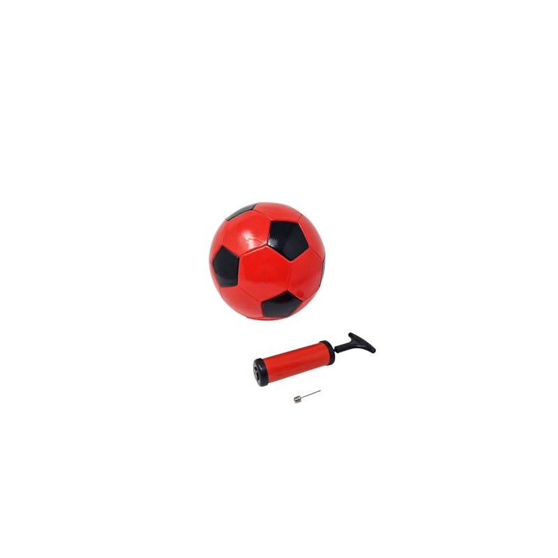 Rossonero Football for Training or Match Colour Red Black Size