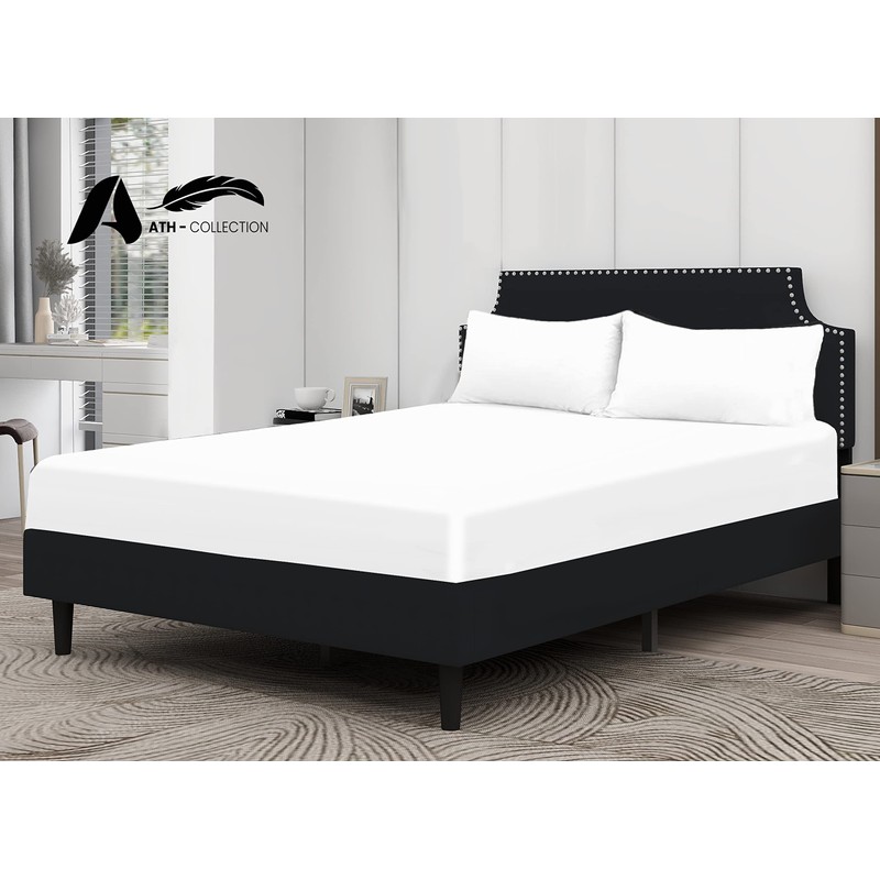 A ATH COLLECTION Egyptian Cotton Fitted Sheet 25 CM Extra