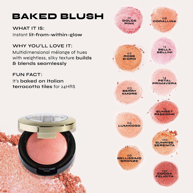 Milani Rubor Acabado Natural Tono Romantic, Rose Powder Blush