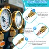 Saillong SAE Flare Connections, Hydraulic Flare Fitting for Refrigeration Leaks,