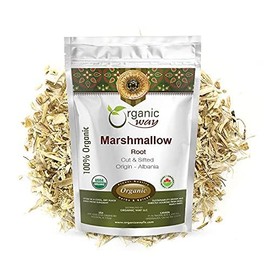 Organic Way Marshmallow Root | Herbal Tea (Althaea officinalis) Cut & Sifted - European Wild-Harvest | Organic & Kosher Certified | Non GMO & USDA Certified | Origin - Albania (2 Oz)