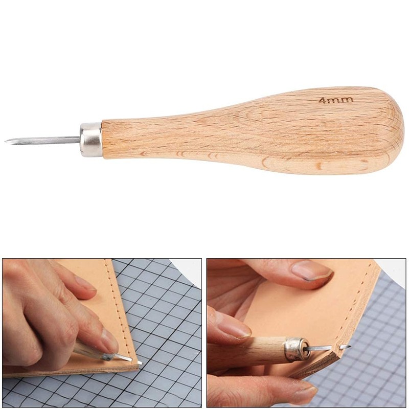 Leather tool, easy labour-saving, easy to use diamond awl, leather