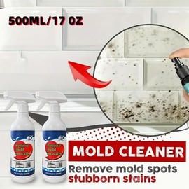 Highly Instant Mold and MildewStain Remover Spray 300ML- for Washing Machine Seal | Bathroom Grout | Kitchen Sinks, Prevents Mould Regrowth, Household Essentials:_2 bottle
