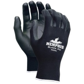 MEMPHIS GLOVE BLACK PU LARGE COATED GLOVES,96699L