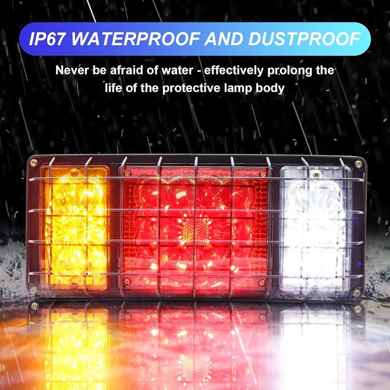 12V LED Truck Tail Light Universal Rear Lamp, Reverse/Running Light/Brake