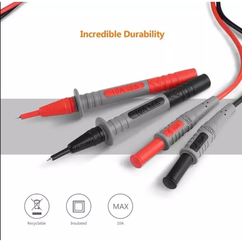 Tacklife 4pcs Automotive Multimeter Test Lead Kit Wire Piercing Clip