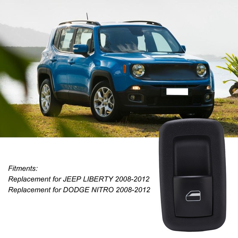 Power Window Switch 04602531AF Black Window Regulator Replacement for JEEP