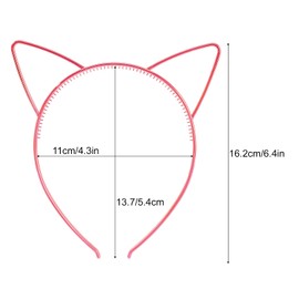 Nenjindz Cat Ears Headband Glitter Cat Ears Headband for Women Girls Rainbow Cat Ears Hair Band Birthday Party Cat Hair Bands Birthday Headband for Adults Party Headbands