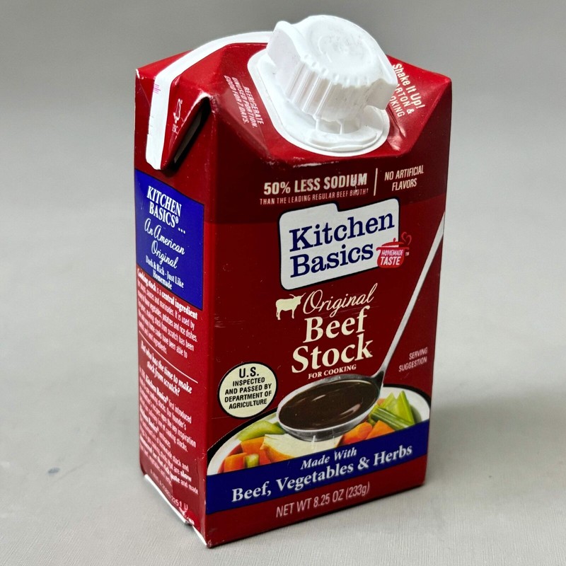 KITCHEN BASICS (12 PACK) Original Beef Stock 50% Less Sodium