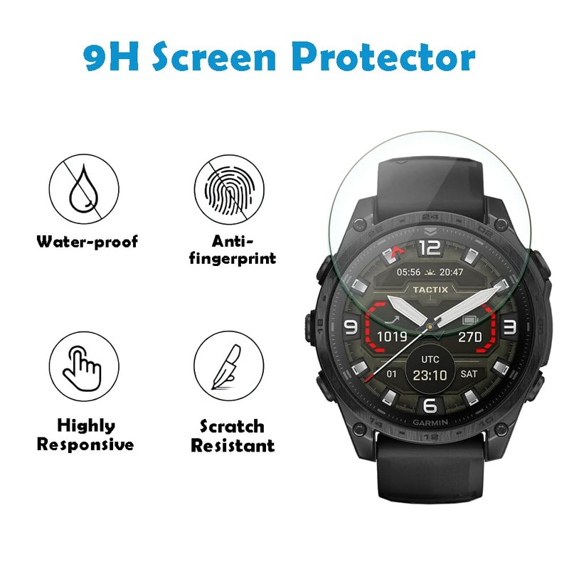 Watch Screen Protector Compatible for Garmin Tactix 8 AMOLED 51mm