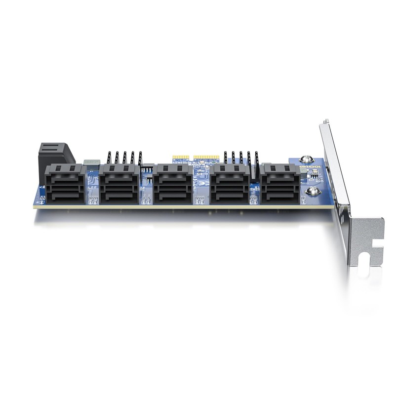 12 ports PCIe SATA Expansion Card, Including 12pcs SATA Cables,