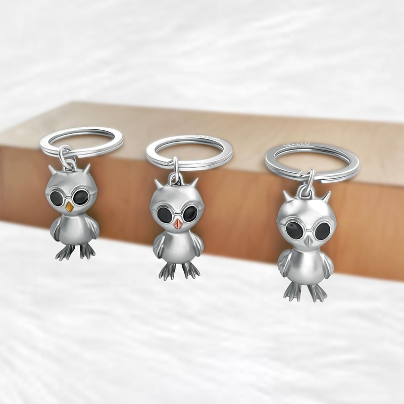 GERNEO® Premium Owl Keyring Oscar - Protector & Lucky Charm