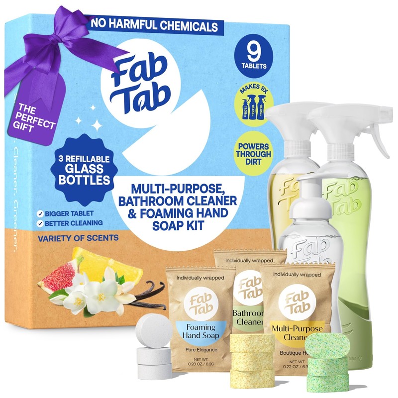 Fab Tab Home Starter Kit - Natural Cleaning Products -