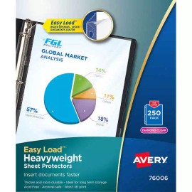 Avery Premium Heavyweight Sheet Protectors, Clear, 250 Count