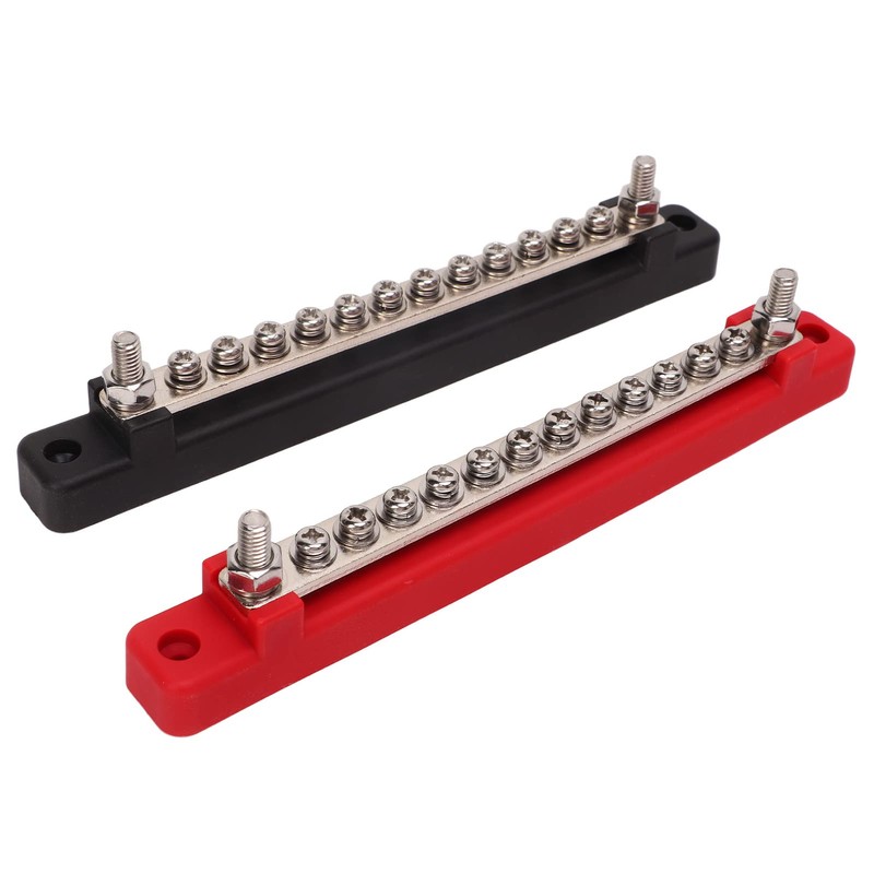Power Distribution Block 12 Terminal Single Row Busbar 12 Poles