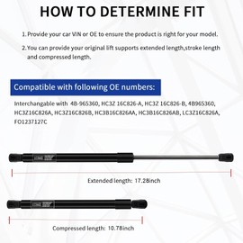 Front Hood Lift Supports Shock Struts for Ford Model - F250 F350 F450 F550 Super Duty 2017 2018 2019 2020 2021 2022,Set of 2 4B-965360