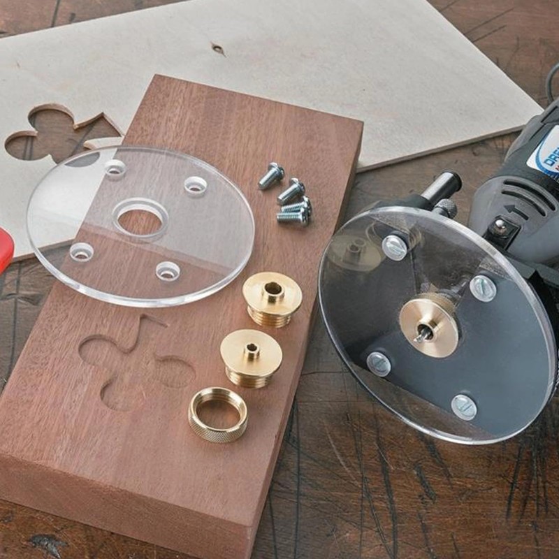 11Pcs/Set Router Bushing Guide Set, Brass Template Router Bushing Kit,