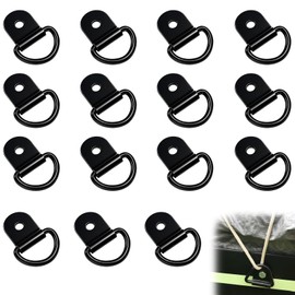 15pcs D Rings Heavy Duty, D Ring Anchors for Picture Hanging, Tie Down Anchor for Trucks, Kayaks, Harnesses, Hammocks, Awnings, Durable and Versatile, Boats, Vans and Trailers